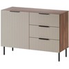 Cama Meble Cama Komoda su 2 stalčiais ALMERA 104x42x75 riešutmedžio/kašmyro spalvos