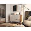 Cama Meble Cama Komoda su 2 stalčiais ALMERA 104x42x75 riešutmedžio/kašmyro spalvos