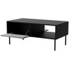 Cama Meble Cama CORTINA suolas/stalas 100x55x45 juodas/graikinis riešutas