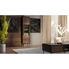 Cama Meble Cama CORTINA display cabinet 53x40x182 juodas
