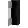 Cama Meble Cama CORTINA display cabinet 53x40x182 juodas
