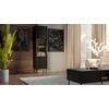 Cama Meble Cama CORTINA display cabinet 53x40x182 juodas