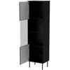 Cama Meble Cama CORTINA display cabinet 53x40x182 juodas
