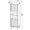 Cama Meble Cama CORTINA display cabinet 53x40x182 juodas