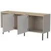 Cama Meble Cama FELLINI komoda 150x40x70 kašmyro + alyvuotas ąžuolo stalviršis