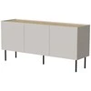 Cama Meble Cama FELLINI komoda 150x40x70 kašmyro + alyvuotas ąžuolo stalviršis