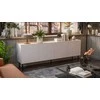 Cama Meble Cama FELLINI komoda 200x40x70 kašmyro + alyvuotas ąžuolo stalviršis