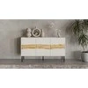 Cama Meble Cama INSERTO 3D komoda 143,5x40x80 kašmyro + LED