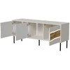 Laikiklis Cama Meble Cama INSERTO 3D TV spintelė 143,5x40x61,5 kašmyras + LED