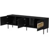 Laikiklis Cama Meble Cama INSERTO 3D1W TV cabinet 190x40x61.5 juodas + LED
