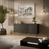 Cama Meble Cama LUCCA 3D komoda 165x40x80 juodas