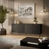 Cama Meble Cama LUCCA 4D komoda, 200x40x80, juoda