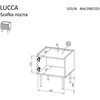 Cama Meble Cama LUCCA bedside cabinet, 2 pcs, 47x40x52, juodas