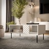 Cama Meble Cama LUCCA bench/table 100x55x46 baltas