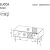 Cama Meble Cama LUCCA bench/table 100x55x46 baltas