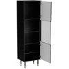 Cama Meble Cama MOUNTAIN display cabinet 54x40x180 juodas + auksinis