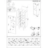 Cama Meble Cama MOUNTAIN display cabinet 54x40x180 juodas + auksinis
