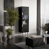 Cama Meble Cama MOUNTAIN display cabinet 54x40x180 juodas + auksinis