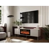 Cama Meble Cama RTV spinta EF + židinys juodas TRESSE 180x40x54.5 kašmyro matinis