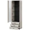 Cama Meble Cama S1 SOHO display cabinet 60x41x192 cashmere + juodas