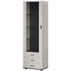 Cama Meble Cama S1 SOHO display cabinet 60x41x192 cashmere + juodas