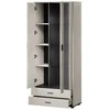 Cama Meble Cama S6 SOHO display cabinet 80x41x192 cashmere + juodas