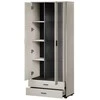 Cama Meble Cama S6 SOHO display cabinet 80x41x192 cashmere + juodas