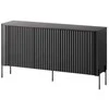 Cama Meble Cama VERA chest of drawers 150x40x80 juodas matt
