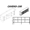Cama Meble Cama VERA komoda 190x40x80 juodas matinis
