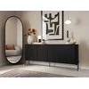 Cama Meble Cama VERA komoda 190x40x80 juodas matinis