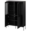 Cama Meble Cama VERA display cabinet 110x40x160 matt juodas