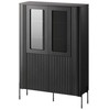 Cama Meble Cama VERA display cabinet 110x40x160 matt juodas