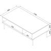 Cama Meble Cama PALAZZO BIS table/latrine 110x60x40 matte juodas