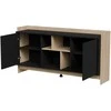 Cama Meble Cama PORTO 2D komoda 150x38x77 ąžuolas/juodas