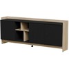 Cama Meble Cama PORTO 3D komoda 190x38x77 ąžuolas/juodas