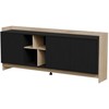 Cama Meble Cama PORTO 3D komoda 190x38x77 ąžuolas/juodas