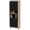 Cama Meble Cama PORTO 59x38x180 display cabinet oak/juodas