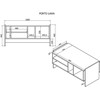 Cama Meble Lovos baldai Lova PORTO suolas/stalas 100x50x46 ąžuolas/juodas