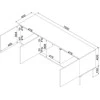 Halmar Cama Meble Cama RTV 3D TRESSE cabinet 150x40x55 matte žalias