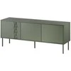 Halmar Cama Meble Cama RTV 3D TRESSE cabinet 150x40x55 matte žalias