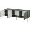 Halmar Cama Meble Cama RTV 3D TRESSE cabinet 150x40x55 matte žalias