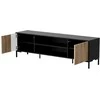 Laikiklis Halmar Cama Meble Spintelė - MERCI RTV 180 x 40 x 53.5 cm Juoda/Ąžuolo artisan