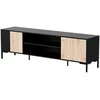 Laikiklis Halmar Cama Meble Spintelė - MERCI RTV 180 x 40 x 53.5 cm Juoda/Ąžuolo artisan