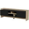 Laikiklis Cama Meble Cama RTV PORTO 2D cabinet 150x38x50 oak/juodas