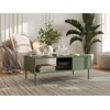 Cama Meble Cama TRESSE suolas/stalas 110x60x40 matinis žalias