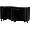 Cama Meble Baldai - Cama Volare Komoda 151 x 39 x 75 cm, Juoda