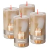 Candle. cylindrical Bolsius Botticino rusvai gelsvas. 13/6.8cm
