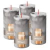 Candle. cylindrical Bolsius Carrara Pilkas. 13/6.8 cm