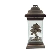 Candle Geralda Medis. 36 h. Transparent col./Copper col.