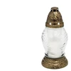 Candle Geralda Z-198. 36 h. Transparent col./Brown col.